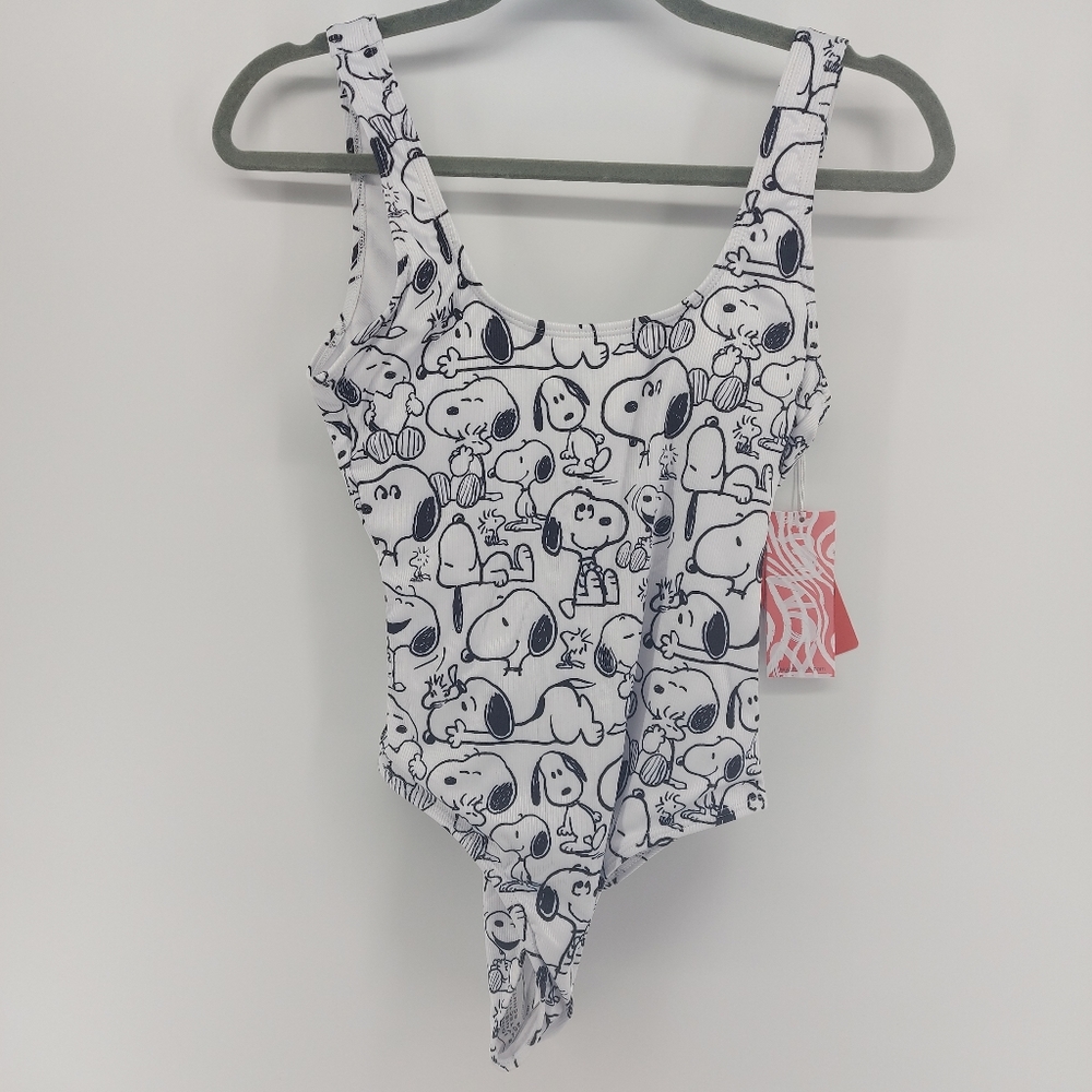 Romwe Snoopy One Piece Bathing Suit